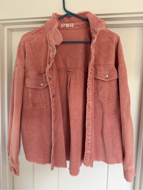 Jackets & Blazers - Dusty Rose Corduroy Shacket